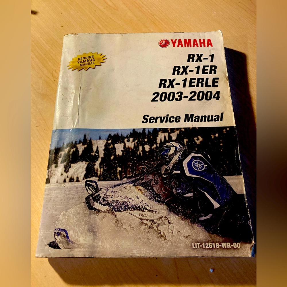 Yamaha Genuine Parts & Accessories Manual RX1 rx1er